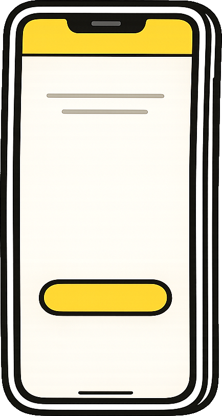 Celular mostrando un sitio web